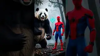 Spider man Hybrid with Animals #spiderman #hybrid #animals #fusion