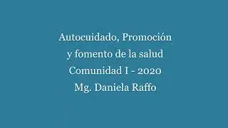 Autocuidado y promoción de la salud
