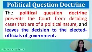 Political Question Doctrine