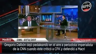 Gregorio Dalb&oacute;n cruz&oacute; a periodista de la CNN en vivo