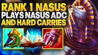 No Mic Just Vibes | Rank 1 Nasus Hard carrying as Nasus ADC | Carnarius | League of Legends