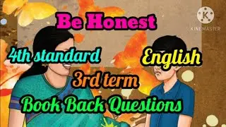 4th standard English 3rd term Be Honest Book back questions @LittleCuteBabies