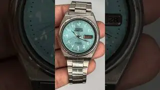 Seiko 5 Arabic Automatic 7009 Mint Sky Blue Men&rsquo;s Vintage Watch Japan Made  #watch #automaticwatches