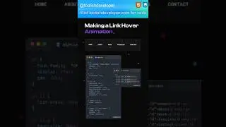 Menu bar Hover Effect html and CSS 