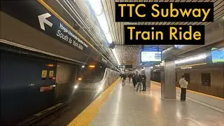 Toronto TTC Subway Train Rides on Lines 4 & 1 + Transfer at Sheppard-Yonge 4/17/2025