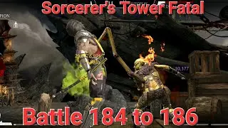 Fatal Sorcerer's Tower Battle 184, 185 and 186 #mortalkombat