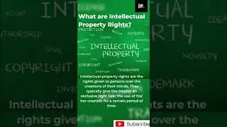 What are Intellectual Property Rights?