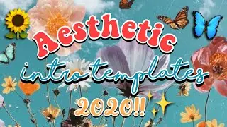 AESTHETIC INTRO TEMPLATES 2020!!🦋💕✨