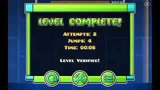 making a geometry dash level [level published in 2 or 3 days]