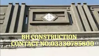 Roof wall design full video by Bh construction 🏗️🚧#construction #beautiful #yotube
