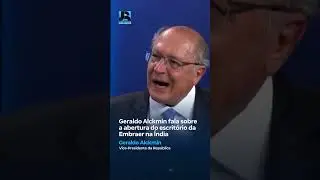 #JREntervista | Geraldo Alckmin talks about the opening of Embraer's office in India #shorts