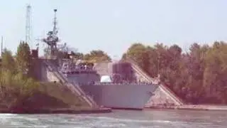 HMCS Halifax in Welland Canal #3