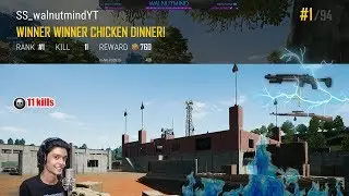 11 KILLS || BOOTCAMP madness || PUBG PC|| Walnutmind