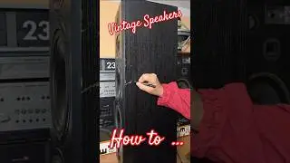 How to FIX Vintage TESLA SPEAKERS - Damaged Speaker Box - SURFACE SCRATCH REPAIR - TIPS and TRICKS
