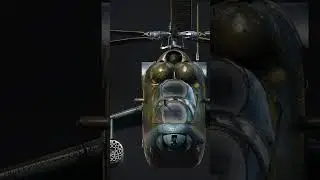 Aerial Arsenal: The Mi-24 Hind in Full Battle Pose
