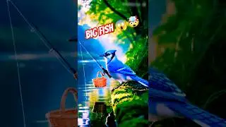 #CuteBird#FishingBird#BlueJayMagic #foryou #ai