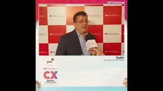 At #ETCXAnnual, Subir, Business Head, Exotel unravels the innovations shaping customer interactions