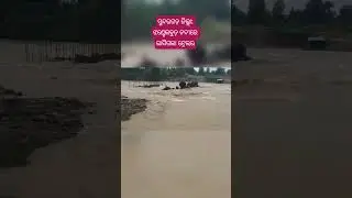 Sundargarh district: Trailer washed away in Jhandelbud river#sundargarh #odisha