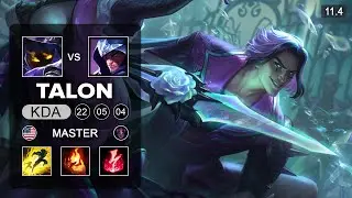 Yamikaze Talon Mid vs Veigar - NA Master Patch 11.4