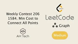 LeetCode 1584. Min Cost to Connect All Points | Kruskal's Algorithm | Python