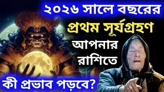 ২০২৬ শে প্রথম সূর্যগ্রহণ কোন রাশিকে ধনী করবে,কাকে বিপদে ফেলবে?Solar Eclipse 2026|Zodiac Signs 2026