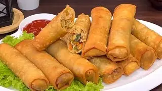 Chicken Spring Rolls Recipe Restaurant Style Spring Rolls Recipe 