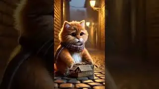 The Poor Cat&rsquo;s Journey to Success! 🐱💰🚴&zwj;♀️ #Shorts #Viral #InspiringStory #AI #Cats