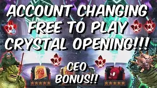 ACCOUNT CHANGING Free To Play Cavalier & 5 Star Nexus Crystal Opening! - Marvel Contest of Champions