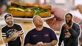 FRENCH BREAD PIZZA WITH BABISH & ALJAMAIN STERLING | THE IN STUDIO SHOW @bingingwithbabish