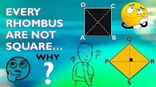 difference between square and rhombus