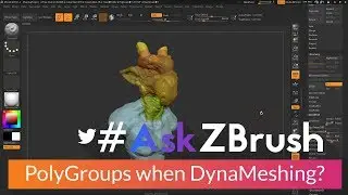 #AskZBrush: &ldquo;How can I preserve PolyGroups when DynaMeshing?&rdquo;
