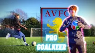 taking 100 SHOTS against a PRO GOALKEEPER and scoring ___ GOALS 