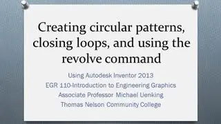 Circular Patterns, Revolve, and Closing Loops in Autodesk Inventor