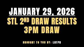 Live STL Result Today 3PM Draw January 29, 2026 - STL Luzon, STL Visayas, STL Mindanao