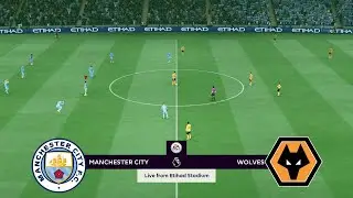 Manchester City vs Wolves English Premier League 2023 - Gameplay FIFA 22 PC FULL HD