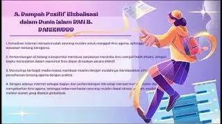 Vidio Pembelajaran dengan tema (Islam dan Globalisasi) Mata Kuliah Islam dan Soshum Klp 4