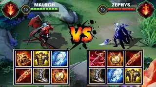 MALOCH vs ZEPHYS | Full build Fight | Arena of Valor /AOV/ROV