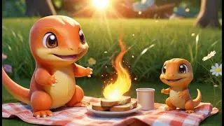 Pok&eacute;mon Charmander Baby Dropped His Toast | Kids Songs & Nursery Rhymes