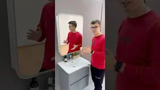 Это новый зеркальный шкаф с часами и подсветкой для ванной комнаты Lana Plus 60 размера! Как вам?