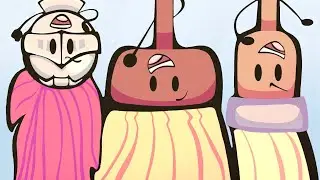 Paintbrush, Broomer and Knight &bull;Speedpaint&bull; [Inanimate insanity, Excellent Entities, Paper Puppets]
