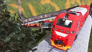 This Train Travels on a Zig Zag Route up The Mountain- Trainz Railroad Simulator 2019