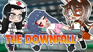 The downfall 😍 Meme💦 Marinette ft.  Cat noir🌈(Miraculous Ladybg)👑Gacha Club💦MLB AU #Shorts