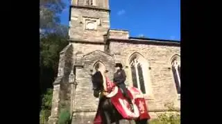 Medieval wedding with Black Horses ltd