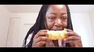 ASMR eating tomato feta soup & corn on cob