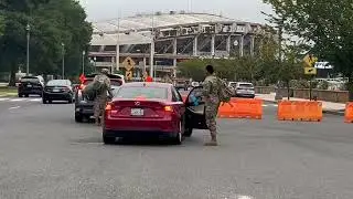 National Guard troops arrived at the DC Armory