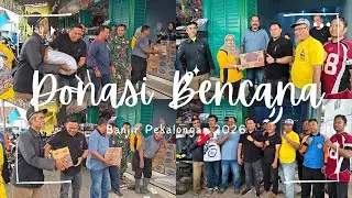 Wakil Ketua DPRD Pekalongan RUBEN R PRABU FAZA Salurkan Bantuan ke Dapur Umum Sragi Pascabanjir