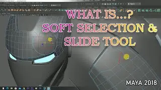 soft selection and slide tool in maya 2018 || in hindi || Maya begginer tutorial part 16