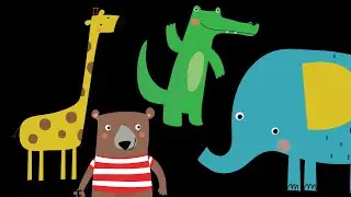 Baby Visual Sensory | Learning Letters & Animal Names with Gentle Motion