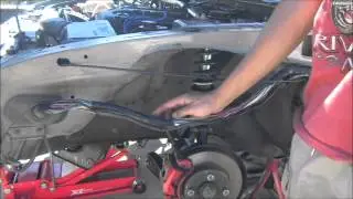 240SX S13 Fender Harness Tuck