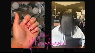 Maintenance Vlog! Nails+ Toes + Silk Press